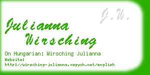 julianna wirsching business card